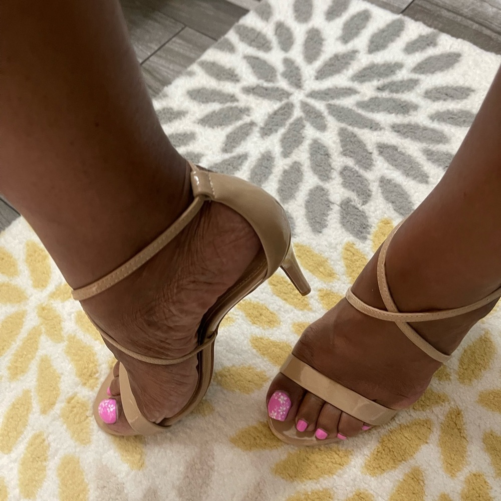 Sophisticated Tan High Heeled Sandals